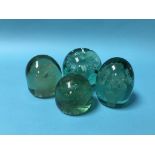 Four Victorian glass dumps