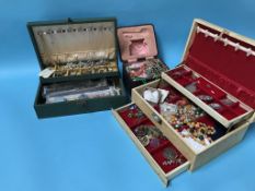 A large quantity of costume jewellery