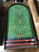 Two bagatelle tables