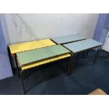 Eight children's school tables