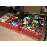 Five boxes of toys