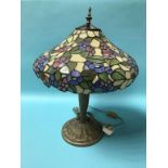 A Tiffany style lamp, 57cm high approx.