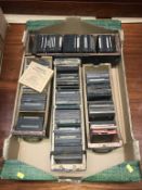 A collection of glass slides and negatives