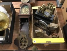 Various clocks, to include mantle clocks and wall clocks etc.
