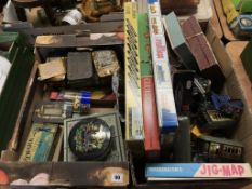 Two boxes of vintage games, to include tin plate etc.