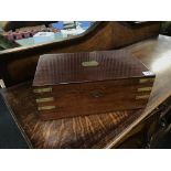 A 19th century mahogany writing slope