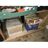 A quantity of LPs and 45s