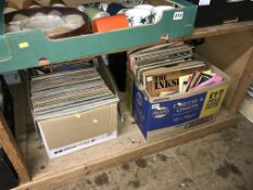 A quantity of LPs and 45s