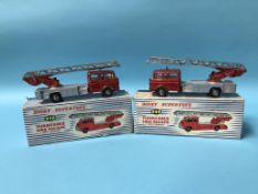 Two boxed Dinky Super Toys, 956 turntable fire escape wagons
