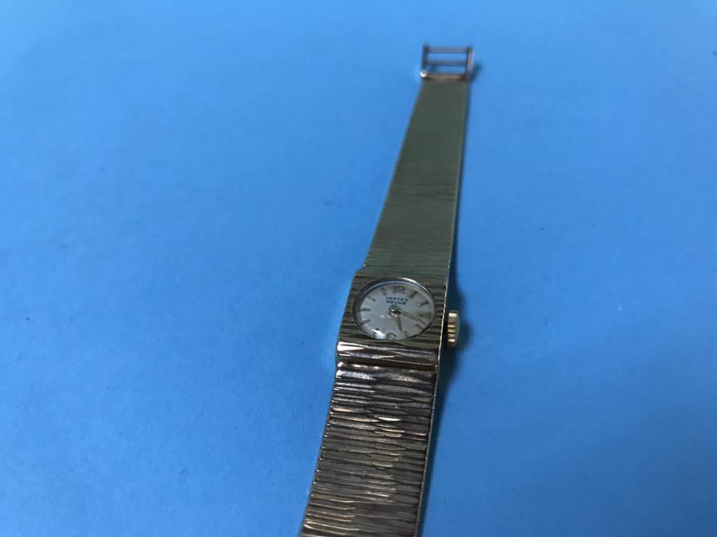 A ladies 9ct gold 'Vertex' wristwatch, 31.4g - Image 2 of 4