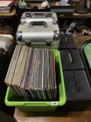 A quantity of LPs, 45s, mostly Beatles