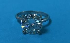 A dress ring, stamped 14k?