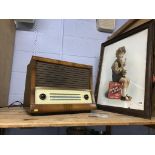 A McVities advert and a radiogram