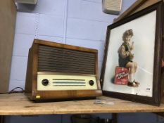 A McVities advert and a radiogram