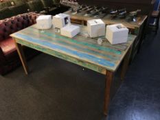 A Barker and Stonehouse upcycled sideboard and matching table