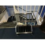 Two tier tea trolley