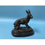 A modern bronze of a Rabbit