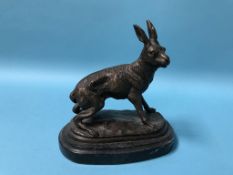 A modern bronze of a Rabbit