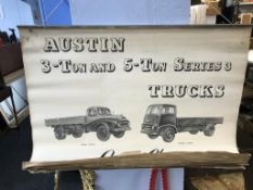 A collection of vintage vehicle service charts etc.