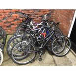 Six various bikes