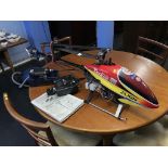 A remote controlled helicopter (with remote)