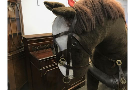 A large Child's Merrythought Shire horse - Image 2 of 3