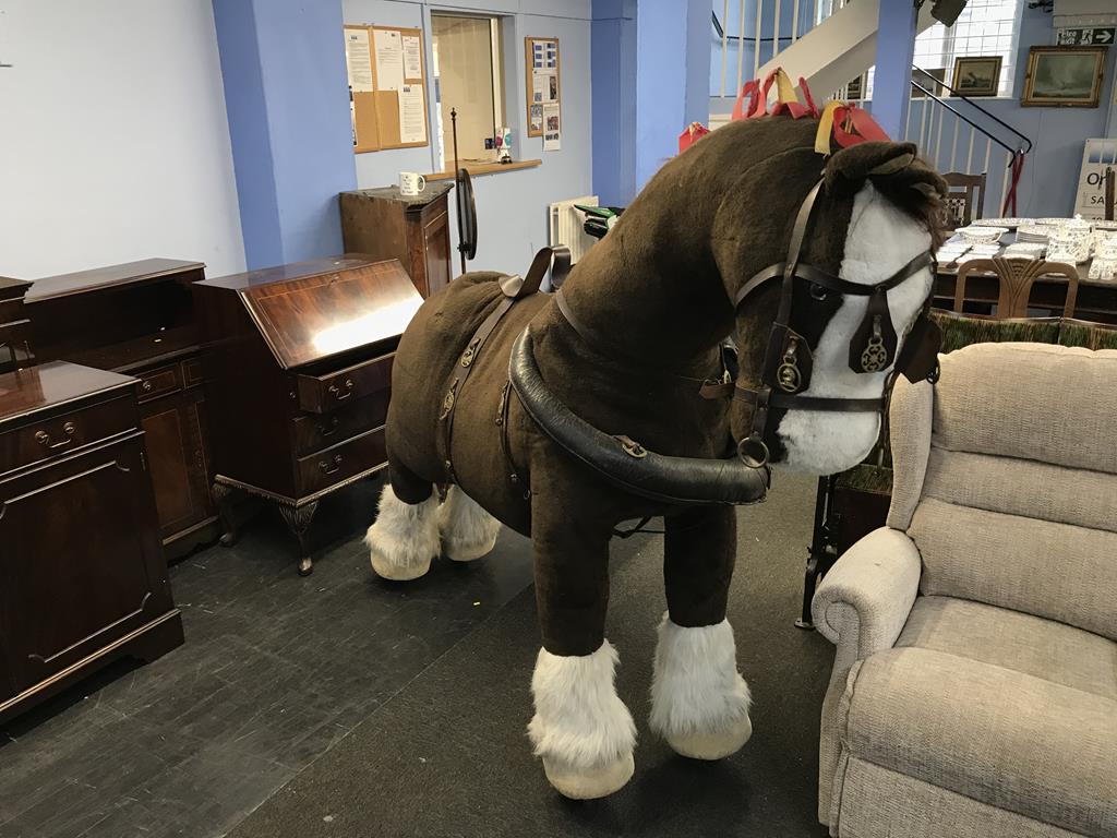 A large Child's Merrythought Shire horse - Image 3 of 3