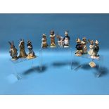 Twelve various Royal Doulton and other Royal Doulton Bunnykins figures