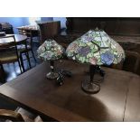 Two brand new boxed Tiffany style lamps