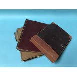 Two postcard albums and a photo album