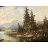 O. C. Schulster, oil, signed, Landscape