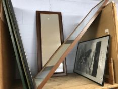 Modern prints and mirrors
