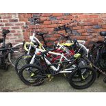 Five various children's bikes etc.