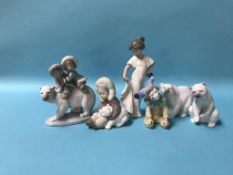 A quantity of Lladro and Nao figures