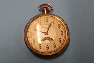 A 9ct gold Waltham pocket watch