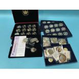 A collection of modern collectable coins