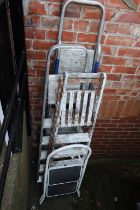 A quantity of step ladders