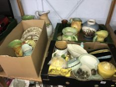 Three boxes, to include Royal Doulton Burleigh ware etc.