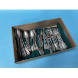 A canteen of silver kings pattern cutlery, 3964g