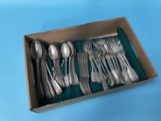 A canteen of silver kings pattern cutlery, 3964g