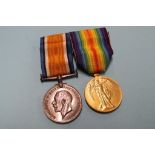 A World War I pair of medals to PTE J. Perry Boro R