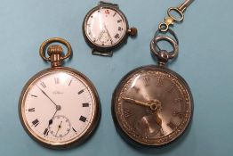 Three various pocket watches