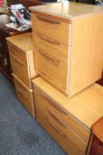 Four chests of drawers