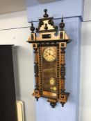 A walnut wall clock
