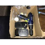 A box of assorted, jewellery, drill etc.