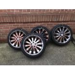 A set of four Legzas alloy wheels, size 245/40ZR19