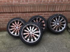 A set of four Legzas alloy wheels, size 245/40ZR19