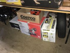 A Karcher and Mitre saw etc.