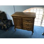 French style oak cabinet