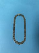 A 9ct gold necklace, 19.8g